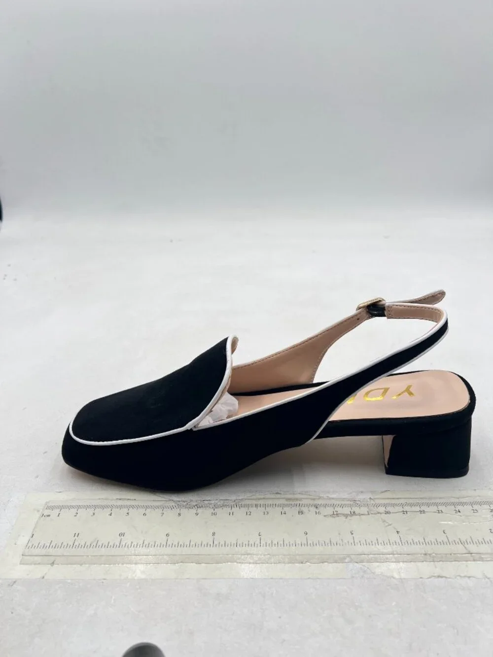 YDN black suede
